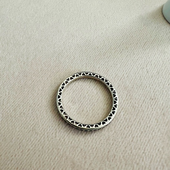 Pandora Sparkle & Hearts Ring, sterling silver. - Picture 2 of 7
